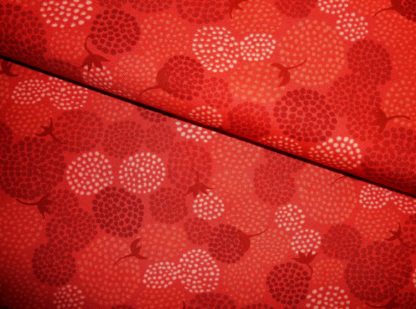 Stoff Chantilly Punktekreise rot – Bild 2