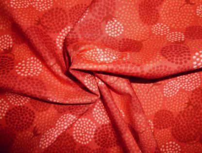 Stoff Chantilly Punktekreise rot – Bild 3