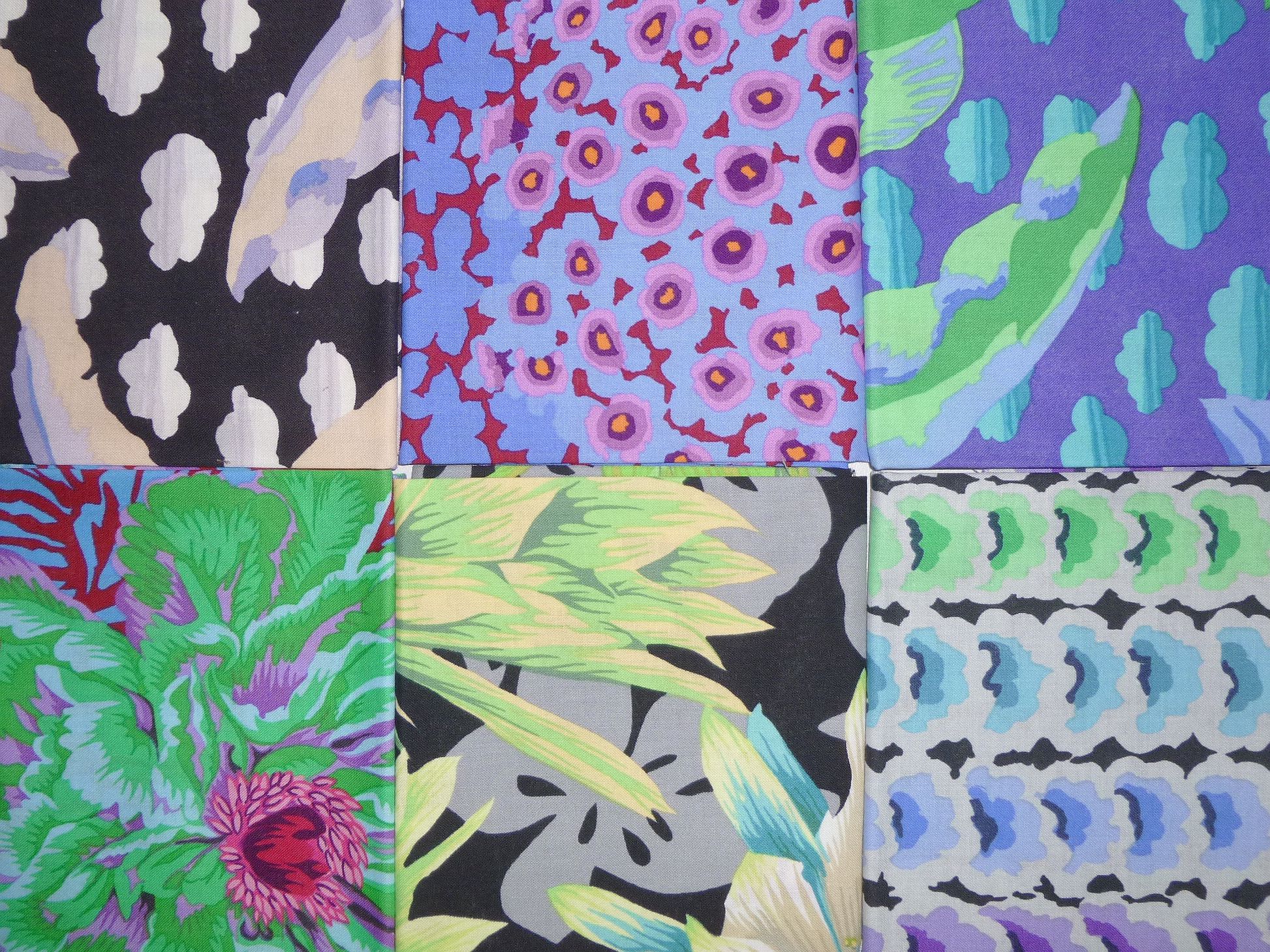 Kaffe Fassett Stoffe 6 Fat Quarters je 45 x 55 cm