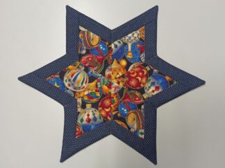 Rautenstern 6-eckig blau