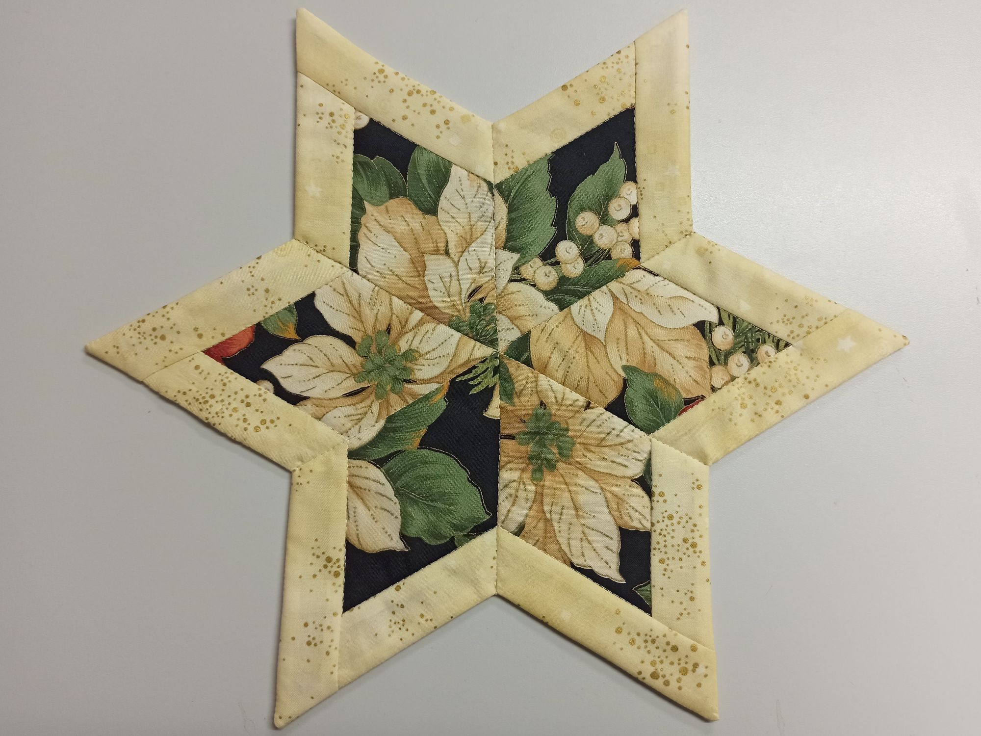 Rautenstern 6-eckig natur